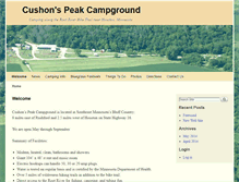 Tablet Screenshot of cushonspeakcampground.com